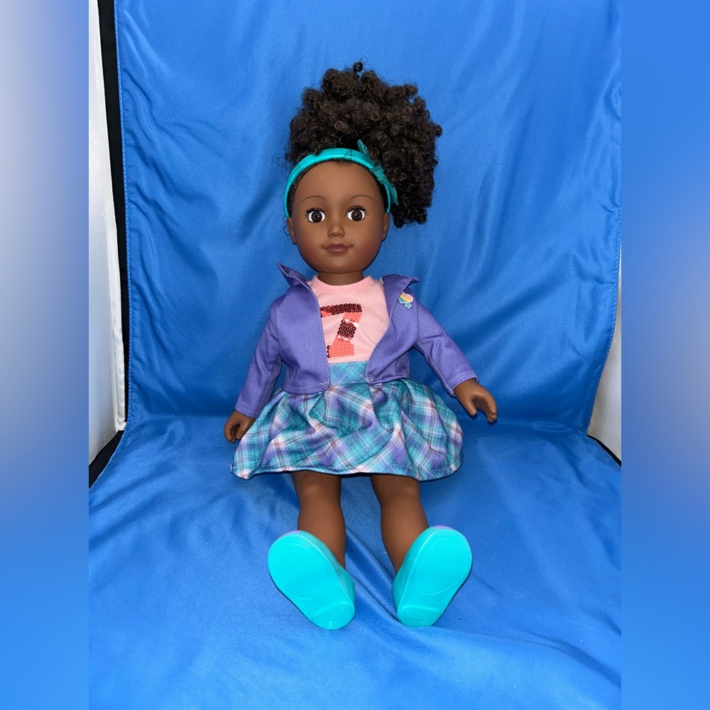 My Life As Chloe Posable 18 inch Doll, Dark Brunette Hair, Brown Eyes